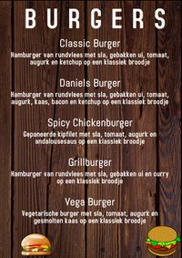 Copy of Burger Bar Menu Template